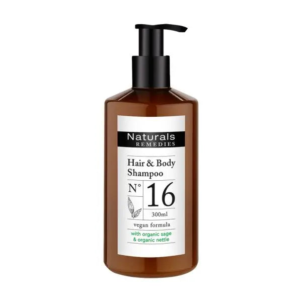 Naturals Remedies – Hair & Body Wash met Salie & Brandnetel (300ml)