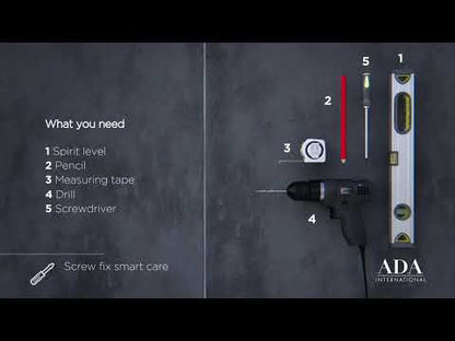 Smart Care System holder chrome matt for screwing